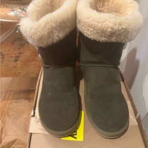Ugg Koolaburra Olive Shearling-Lined Boots